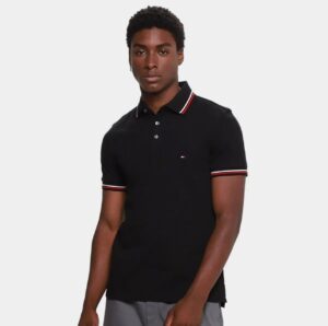 Camisa Polo Tommy Hilfiger Masculina - Marinho